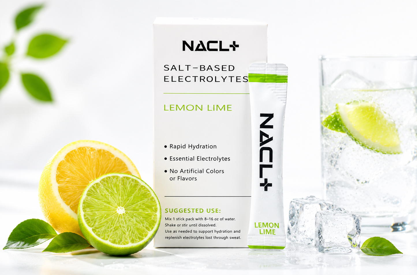NACL+ Electrolytes Lemon Lime Flavor (30 sticks)