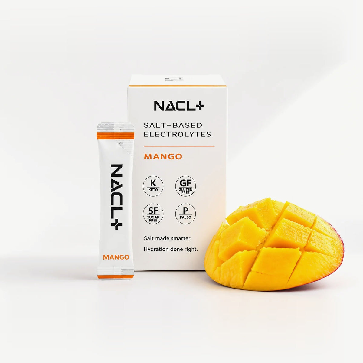 Side of the NACL+ Mango box with the labels